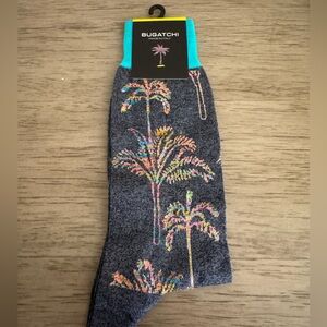 Bugatchi Men's Multicolor Palm Tree Socks - NWT